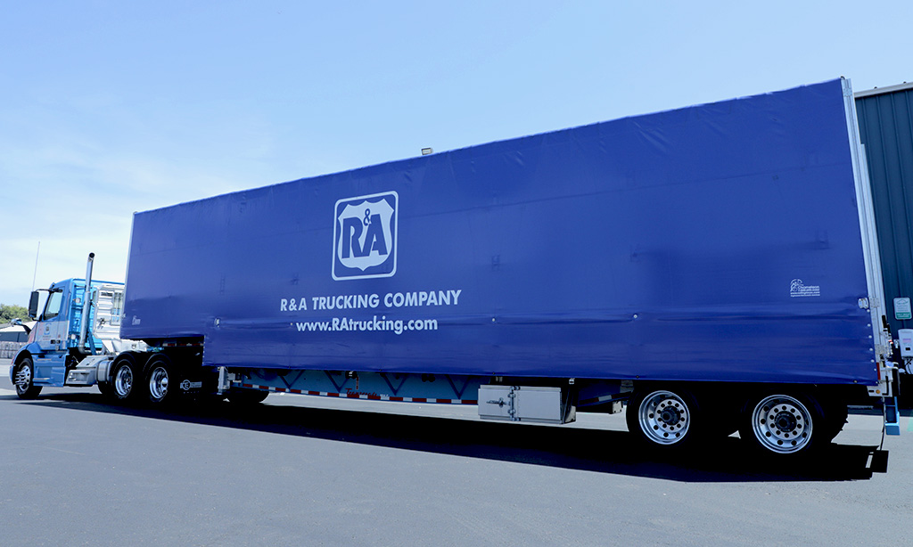 R&A Trucking Co. - Rolling Tarp & Curtain Side Truck